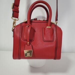 Ivanka Trump Red Mini Bag with Gold Accents